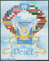 Palau 1991 Liberation Of Kuwait S/s, Mint NH, History - Nature - Militarism - Peace - Birds - Pigeons - Militaria