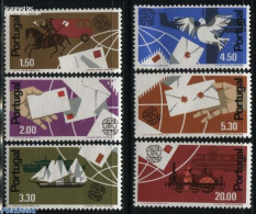 Portugal 1974 U.P.U. Centenary 6v, Mint NH, Transport - Stamps On Stamps - U.P.U. - Railways - Ships And Boats - Nuevos