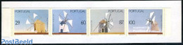 Portugal 1989 Windmills 4v In Booklet, Mint NH, Various - Stamp Booklets - Mills (Wind & Water) - Unused Stamps