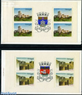 Portugal 1988 Castles, 2 Booklets, Mint NH, Stamp Booklets - Art - Castles & Fortifications - Ungebraucht