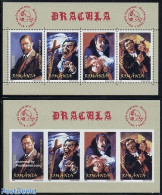 Romania 2004 Bram Stoker, Dracula 2 S/s (perf. & Imperforated), Mint NH, Art - Authors - Ongebruikt