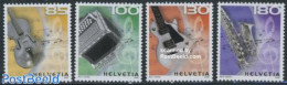 Switzerland 2008 Music 4v, Mint NH, Performance Art - Music - Musical Instruments - Unused Stamps