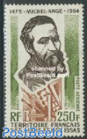 Afars And Issas 1975 Michelangelo 1v, Mint NH, Art - Michelangelo - Sculpture - Self Portraits - Unused Stamps