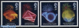 Great Britain 1989 Events 2x2v [:], Mint NH, History - Science - Europa Hang-on Issues - Education - U.P.U. - Neufs