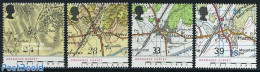Great Britain 1991 Maps 4v, Mint NH, Various - Maps - Nuevos