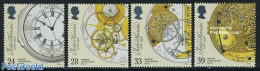Great Britain 1993 John Harrison 4v, Mint NH, Science - Weights & Measures - Art - Art & Antique Objects - Clocks - Nuevos