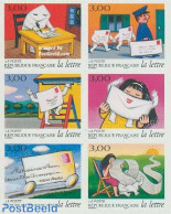 France 1997 Voyage Of A Letter 6v S-a, Mint NH, Post - Nuevos