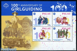 Palau 2010 100 Years Of Girlguiding 4v M/s, Mint NH, Performance Art - Sport - Music - Scouting - Música