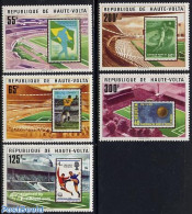 Upper Volta 1977 Football Games Argentina 5v, Mint NH, Sport - Football - Stamps On Stamps - Sellos Sobre Sellos