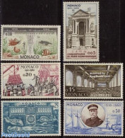 Monaco 1960 Oceanographic Museum 6v, Mint NH, Nature - Transport - Fish - Ships And Boats - Art - Museums - Unused Stamps