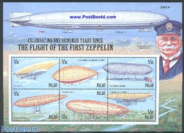 Palau 2000 Zeppelin 6v M/s, Mint NH, Transport - Zeppelins - Zeppelines