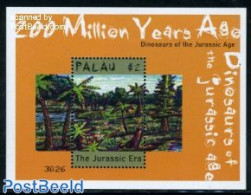 Palau 2000 Preh. Animals S/s, Jura Time, Mint NH, Nature - Prehistoric Animals - Préhistoriques