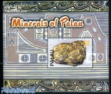 Palau 2004 Minerals S/s, Gold, Mint NH, History - Geology - Sonstige & Ohne Zuordnung