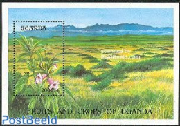 Uganda 1994 Sesam S/s, Mint NH, Nature - Flowers & Plants - Sonstige & Ohne Zuordnung