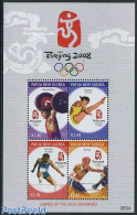 Papua New Guinea 2008 Olympic Games Beijing 4v M/s, Mint NH, Sport - Athletics - Boxing - Olympic Games - Weightlifting - Athlétisme