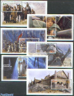 New Zealand 2002 Lord Of The Rings 6 S/s, Mint NH, Nature - Horses - Art - Photography - Science Fiction - Unused Stamps