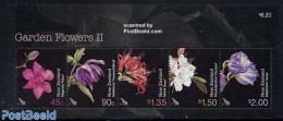 New Zealand 2004 Garden Flowers S/s, Mint NH, Nature - Flowers & Plants - Unused Stamps