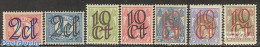 Netherlands 1923 Overprints 7v, Unused (hinged) - Ungebraucht