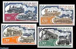 Mali 1974 Locomotives 4v, Mint NH, Transport - Railways - Trains