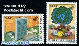 Burkina Faso 1995 50 Years UNO 2v, Mint NH, History - United Nations - Other & Unclassified