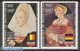 Upper Volta 1973 Europafrique 2v, Mint NH, History - Afriqueeurope - Paintings - Andere & Zonder Classificatie