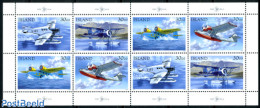 Iceland 1993 Stamp Day M/s (with 2 Sets), Mint NH, Transport - Stamp Day - Aircraft & Aviation - Ongebruikt