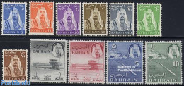 Bahrain 1964 Definitives 11v, Mint NH, Transport - Automobiles - Aircraft & Aviation - Autos