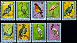 Burundi 1979 Birds 9v, Mint NH, Nature - Birds - Flamingo - Andere & Zonder Classificatie