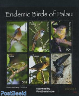 Palau 2006 Endimic Birds Of Palau 6v M/s, Mint NH, Nature - Birds - Other & Unclassified