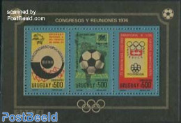 Uruguay 1974 Events S/s, Mint NH, Sport - Football - Olympic Winter Games - U.P.U. - U.P.U.