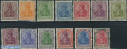 Germany, Empire 1920 Definitives Germania 14v, Mint NH - Unused Stamps