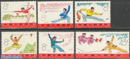 China People’s Republic 1975 Wushu 6v, Mint NH, Sport - Judo - Sport (other And Mixed) - Ongebruikt