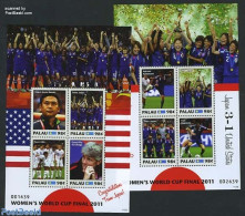 Palau 2011 Woman Football 8v (2 M/s), Mint NH, Sport - Football - Sonstige & Ohne Zuordnung