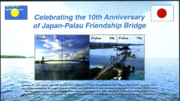 Palau 2011 Japan-Palau Friendship Bridge S/s, Mint NH, Art - Bridges And Tunnels - Brücken