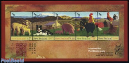New Zealand 2005 Year Of The Rooster S/s, Limited Edition, Mint NH, Nature - Various - Animals (others & Mixed) - Catt.. - Ongebruikt