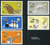 Kuwait 2006 Asia Games Doha 5v, Mint NH, Nature - Sport - Horses - Fencing - Shooting Sports - Sport (other And Mixed).. - Escrime