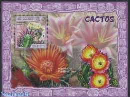 Mozambique 2007 Cactus Flowers S/s, Mint NH, Nature - Cacti - Flowers & Plants - Cactussen