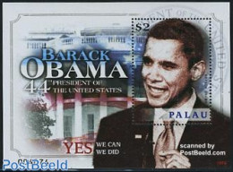 Palau 2009 Barack Obama S/s, Mint NH, History - American Presidents - Politicians - Autres & Non Classés