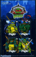 Palau 2009 25 Years Ninja Turtles 4v M/s, Mint NH, Art - Comics (except Disney) - Fumetti