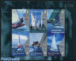 New Zealand 1999 Yachting S/s, Limited Edition, Mint NH, Sport - Transport - Sailing - Ships And Boats - Neufs