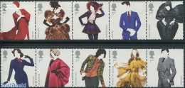 Great Britain 2012 Fashion 10v (2x [::::]), Mint NH, Art - Fashion - Unused Stamps