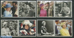 Great Britain 2012 Elizabeth II Diamond Jubilee 8v (4x [:]), Mint NH, History - Kings & Queens (Royalty) - Unused Stamps