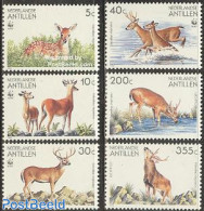 Netherlands Antilles 1992 Animals 6v (4 Of Them WWF), Mint NH, Nature - Animals (others & Mixed) - Deer - World Wildli.. - Sonstige & Ohne Zuordnung