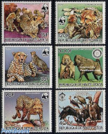 Upper Volta 1984 WWF, Rotary, Scouting 6v, Mint NH, Nature - Sport - Various - Cat Family - World Wildlife Fund (WWF) .. - Rotary, Lions Club