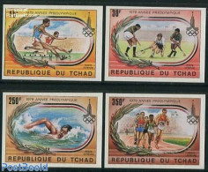 Chad 1979 Olympic Games 4v, Imperforated, Mint NH, Sport - Athletics - Hockey - Olympic Games - Swimming - Altri & Non Classificati
