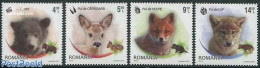 Romania 2012 Young Animals 4v, Mint NH, Nature - Animals (others & Mixed) - Bears - Deer - Neufs