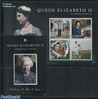 Palau 2012 Elizabeth II Diamond Jubilee 2 S/s, Mint NH, History - Nature - Kings & Queens (Royalty) - Dogs - Familles Royales