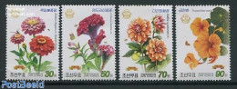Korea, North 2013 Flowers 4v, Mint NH, Nature - Flowers & Plants - Corée Du Nord