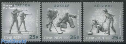 Russia 2013 Olympic Games Sochi 3v, Mint NH, Sport - Ice Hockey - Olympic Winter Games - Shooting Sports - Hockey (sur Glace)