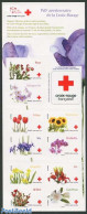 France 2014 Red Cross, Flowers 10v In Foil Booklet, Mint NH, Health - Nature - Red Cross - Birds - Orchids - Roses - S.. - Neufs